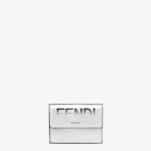  FENDI芬迪 22年秋冬 女士 钱包 银色皮夹 8M039_K61F0RXT