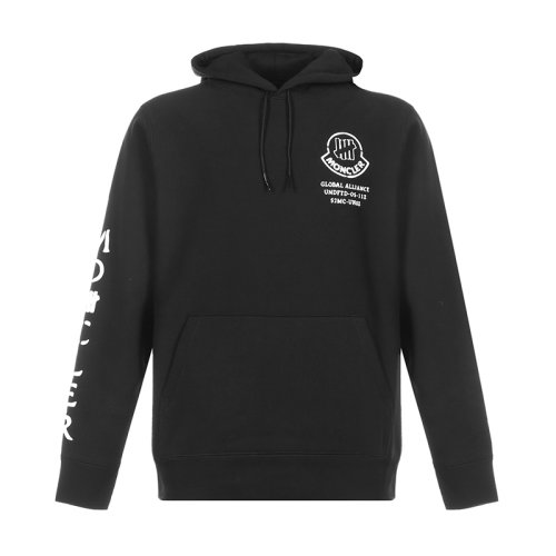 Moncler/蒙克莱  男装男士黑色棉质时尚品牌图案连帽长袖卫衣  F20928G71910V8187999
