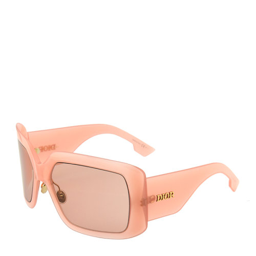 DIOR/迪奥 复古 摩登 方形 大框 遮脸 神器 女士 防护 太阳镜 宽边 镜腿 墨镜 眼镜 DIORSOLIGHT2 61mm DIOR 迪奥