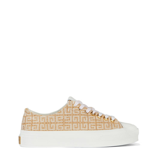 Givenchy/纪梵希 22年秋冬新款 City Sport系列 女士米色织物面料老花图案刺绣运动鞋BE001NE1CV-250