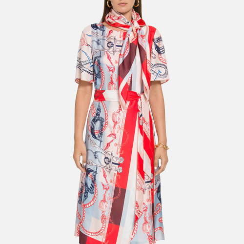 St.John/盛蔷海员印花女士连衣裙K11YW02