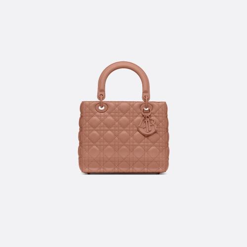  DIOR迪奥 22年秋冬 女士 手提包 中号哑光 Lady Dior 手袋 M0565ILOI_M50P