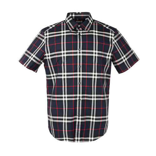 BURBERRY/博柏利 经典格纹男士短袖衬衫80208721