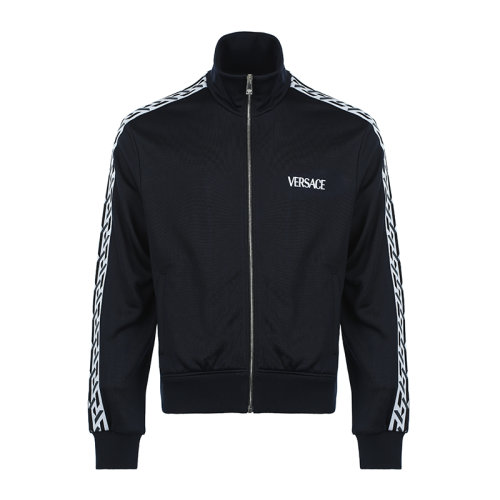 VERSACE/范思哲21新品刺绣微标立领男士开胸卫衣男卫衣10026051A01898