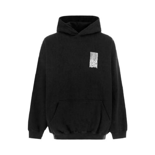  Balenciaga/巴黎世家 白色条码图案大廓形棉质连帽衫 男士 651799TKVE6 9040 PLFSX