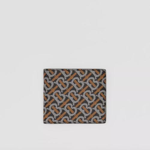  BURBERRY 22年秋冬 男士 专属标识地图印花双折钱夹 80593391