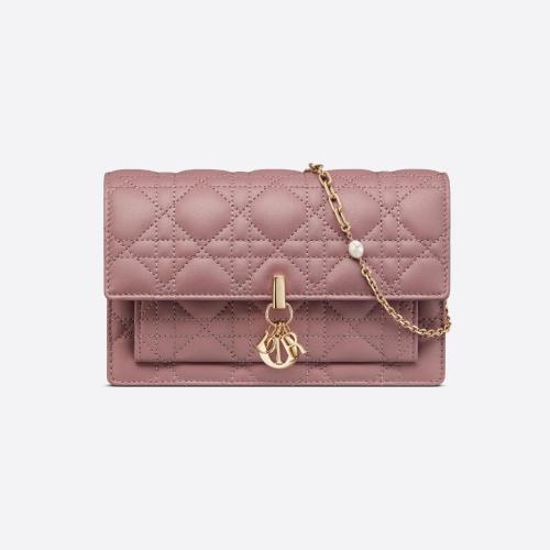  DIOR迪奥 22年秋冬 女士 手拿包 Lady Dior 链条手袋 S0937ONMJ_M81P