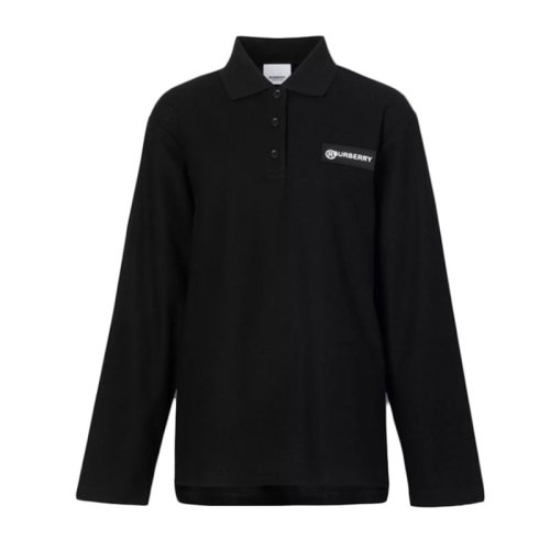 BURBERRY/博柏利 Vintage 格纹裁片宽松 Polo 衫 女士长POLO 80245421