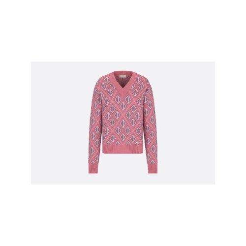  DIOR/迪奥 男士粉色羊毛针织衫/毛衣 283M641AT067 484 PLFSX