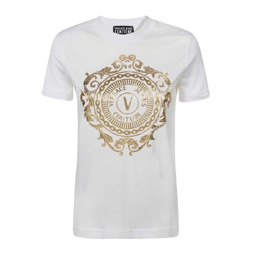  VERSACE JEANS COUTURE 女士白色棉质短袖T恤 B2HWA7FA 30454 K41 PLFSX
