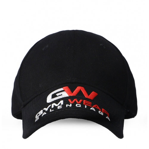 Balenciaga/巴黎世家  女士黑色纯棉帽檐LOGO健身帽鸭舌帽遮阳帽女帽 623903-310B2-1000