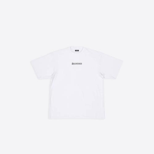  BALENCIAGA巴黎世家 22年春夏 男士 短袖T恤 Mens Swim T-shirt in White 6570274B8B59000