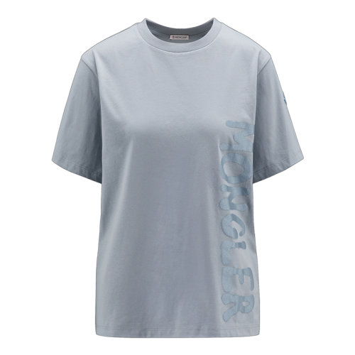 Moncler/蒙克莱 22年秋冬新款 女士灰色系印花LOGO纯棉T恤H20938C00010829HP904