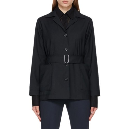 MaxMara/麦丝玛拉 女士海军蓝羊毛夹克 10461119600 003 PLFSX