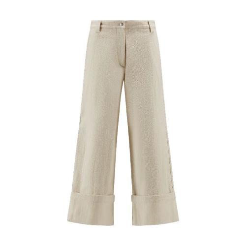  MONCLER蒙可蒙克莱 22年秋冬 女士 休闲裤 Cotton Trousers H20942A00003M2338070