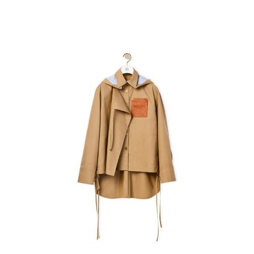  LOEWE罗意威  女士 罩衫 Military hooded parka in cotton S540Y02X10-3550 预定商品1-3周发货