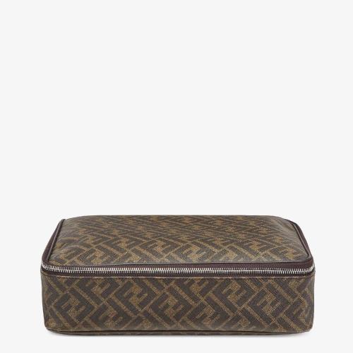  FENDI芬迪 22年秋冬 男士 收纳包 黑色布料旅行收纳袋 7N0128ALE7F19KW