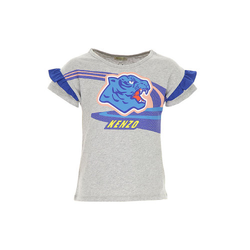 KENZO/高田贤三  凯卓女装 女士灰色 棉质圆领短袖T恤 KN10028 .23