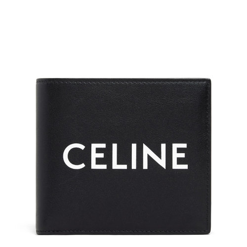 CELINE/赛琳 男士黑色光滑小牛皮双折钱包10C873DME.38SI
