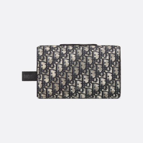  DIOR迪奥 22年秋冬 男士 手拿包 Dior Lingot 洗漱包 2ADCA418YKY_H27E