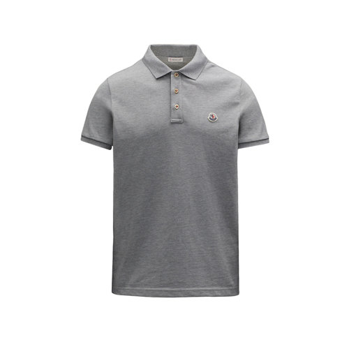 Moncler/蒙克莱 22年秋冬新款 男士灰色纯棉徽标贴片短袖polo衫H10918A0000984556984