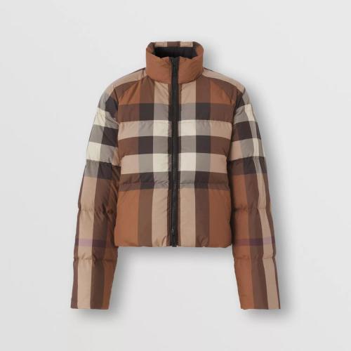  BURBERRY 22年秋冬 女士 格纹短款羽绒服 80590961