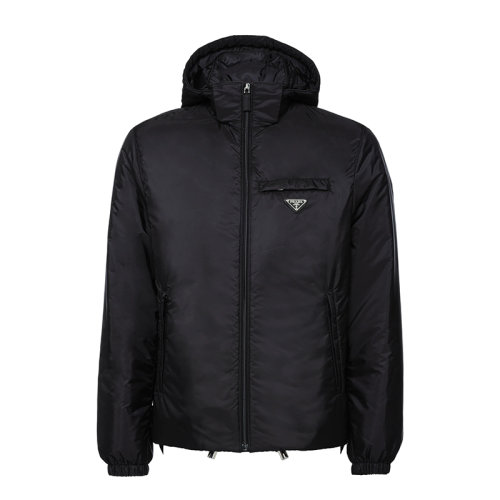 PRADA/普拉达 秋冬 男士黑色再生尼龙羽绒外套SGN955_1WQ9_F0002_S_191
