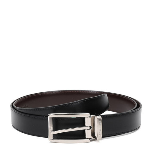 Longchamp/珑骧 男士牛皮板扣/针扣可替换扣头皮带腰带 9602 022