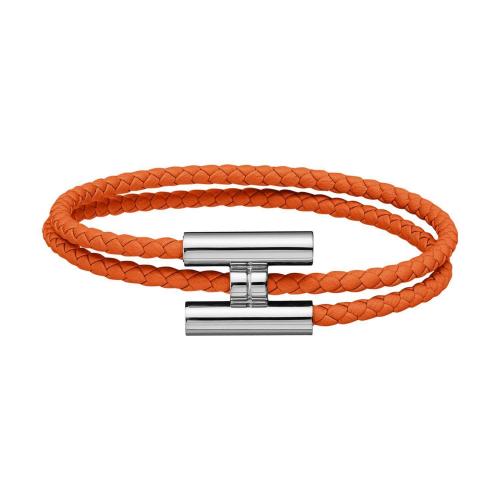  HERMES爱马仕 21年秋冬 男士 手链 Bracelet Tournis Tresse H068406FP93T5 预定商品2-6周发货