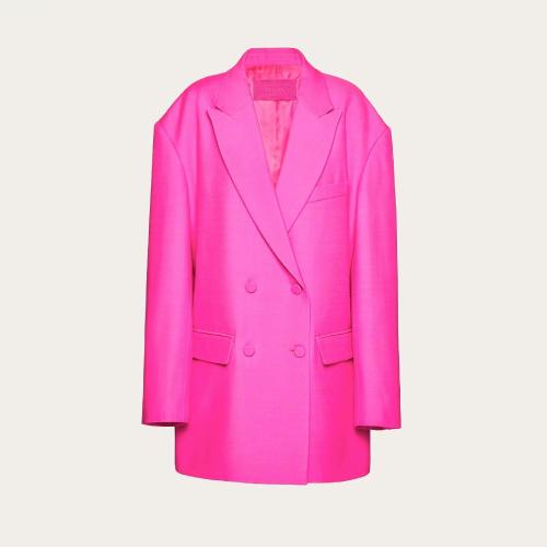VALENTINO华伦天奴 22年秋冬 女士 西服外套 BLAZER EN CREPE COUTURE 1B0CE2X51CFUWT