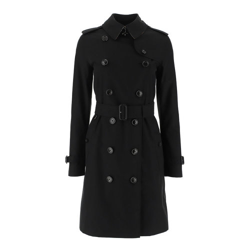BURBERRY/博柏利 巴宝莉  女装 女士时尚百搭黑色棉质长款风衣 80171541