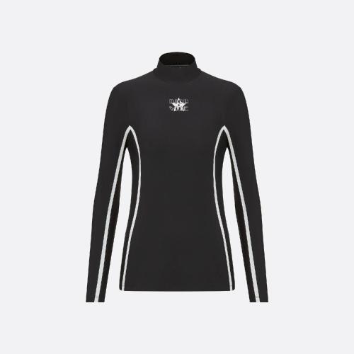  DIOR迪奥 22年秋冬 女士 针织衫 Haut a manches longues Dior Vibe 243S17A4082_X9330