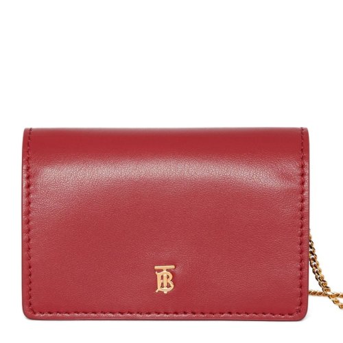  BURBERRY/博柏利 女士红色皮革斜挎包 8009758 PLSX