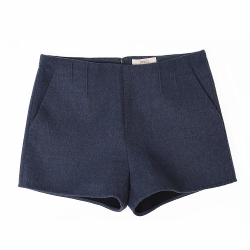 19年秋冬款nisiss/怡夕羊毛迷你短裤女士短裤n154wi11