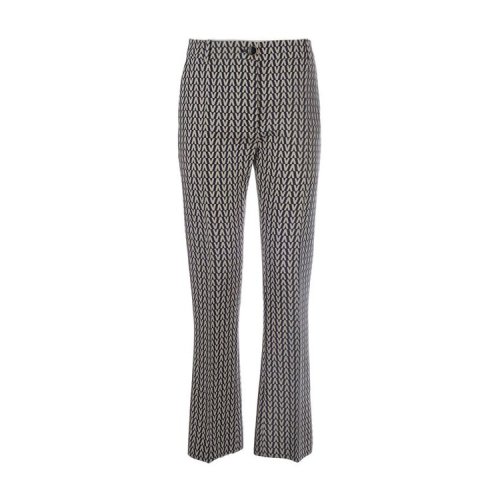 Valentino/华伦天奴 19年春夏 服装 高腰 男性 喇叭裤 格纹 女士休闲裤 RB3RB2W04EP_ABY