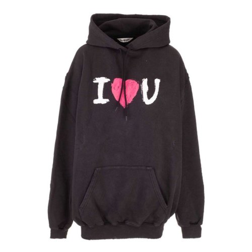  Balenciaga/巴黎世家 女士黑色棉质卫衣 578135 TJVL6 1070 PLFSX