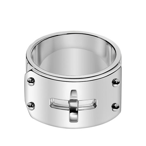 HERMES/爱马仕 经典Bague Kelly系列 大号925银戒指指环H110002B