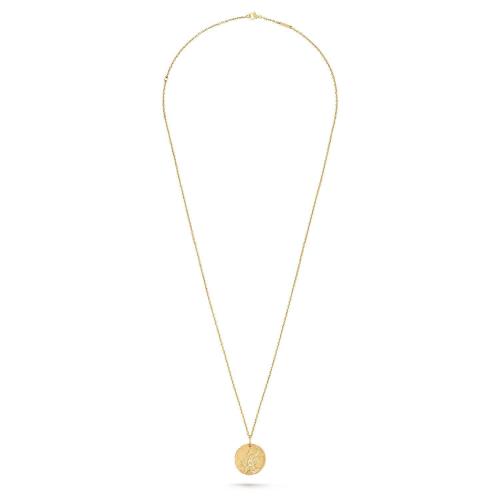 VCA梵克雅宝 22年秋冬 女士 吊坠 Medaille Zodiaque Aquarii (Verseau) Or jaune 750/1000 VC