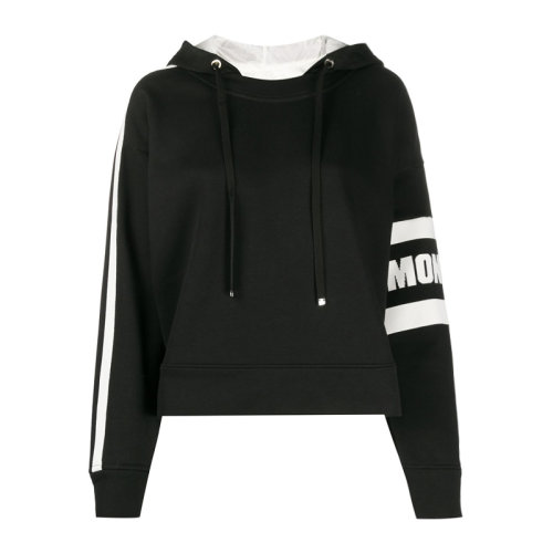 Moncler/蒙口 女装 服装 黑色连帽经典logo图案女士卫衣 8G70900V8105