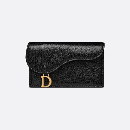  DIOR迪奥 22年秋冬 女士 卡包 Porte-cartes zippe compact a rabat Saddle S5692CCEH_M900
