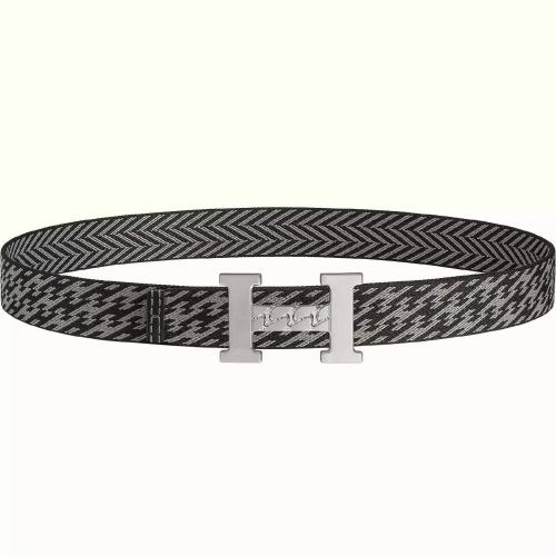  HERMES爱马仕 22年秋冬 男士 腰带 Boucle de ceinture H Gourmette %26 Sangle H 32?mm H01044