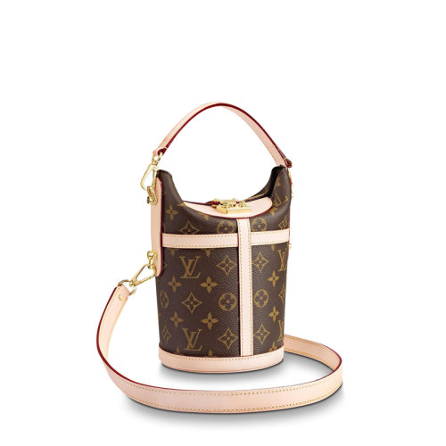 明星同款 Louis Vuitton/路易威登 DUFFLE 女士老花水桶手提包薯条包 M43587