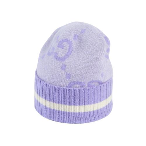  GUCCI古驰 22年秋冬 女士 GG山羊绒帽 676827 3G344 5478