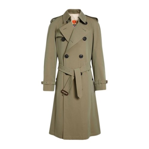  BURBERRY/博柏利 男士绿色棉质大衣 8000851 PLFSX