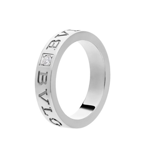BVLGARI/宝格丽 BVLGARI系列18K金白金镶钻戒指   339981