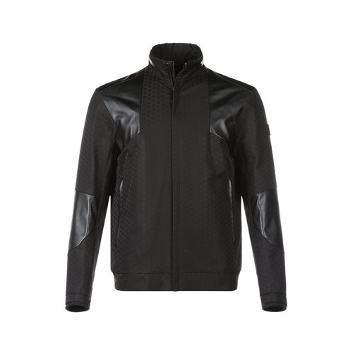 HUGO BOSS/雨果博斯 男士涤纶薄款拼接棉服夹克外套六角提花 50454961