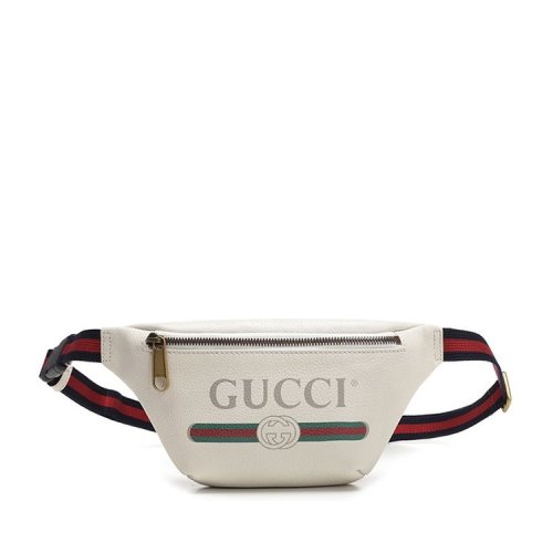 GUCCI/古驰 古琦男包 经典双G 红绿条纹 男士皮质腰包 527792 0GCCT 8822