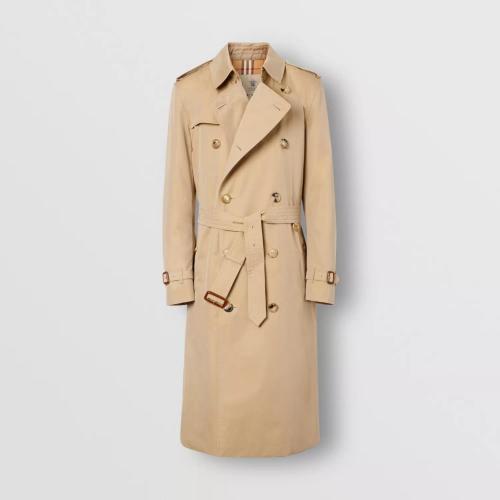  BURBERRY 22年秋冬 男士 肯辛顿版型 – 长款 Heritage Trench 风衣 40734861 预定商品1-3周发货