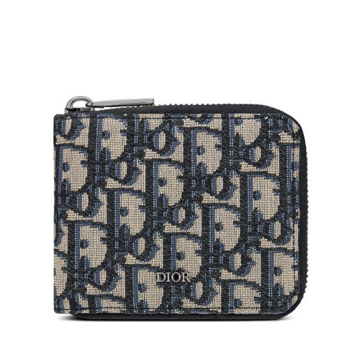 DIOR/迪奥  男士老花帆布拉链钱包2ESBC092YSE_H05E