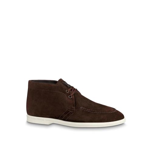  LV路易威登 22年秋冬 男士 商务休闲鞋 ESTATE 高帮系带鞋 1AANM9 1AANMB 1AANMD 1AANM1 1AANM